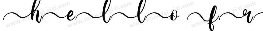 hello front wenyi hei字体转换
